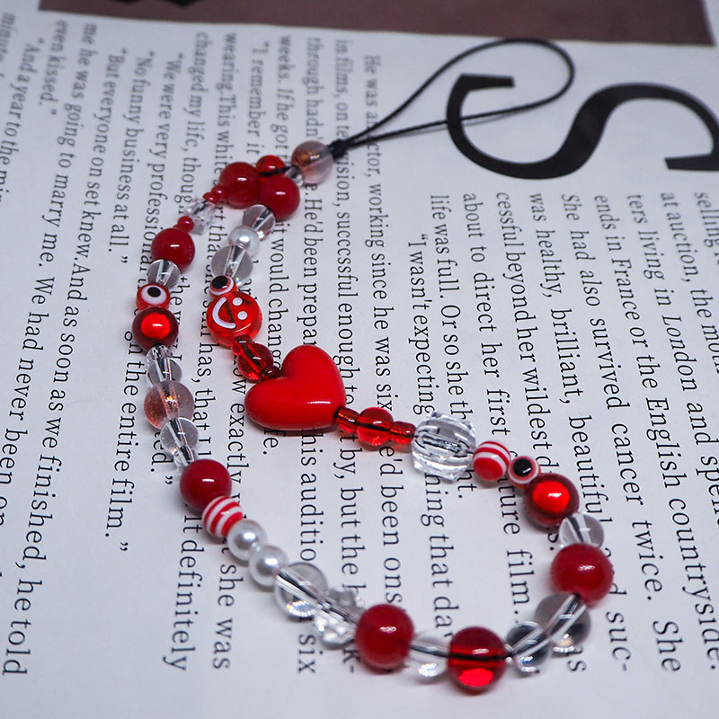 สายคล้องโทรศัพท์มือถือ Y2k ใสส - Pearl Trim Chain บทวิจารณ์และราคา