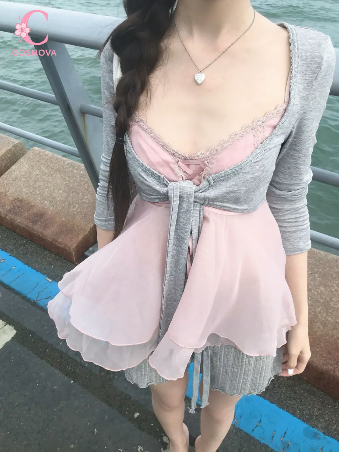 ชุดเซ็ต 3 ชิ้น สไตล์เกาหลี หวา - Elastic Lace Trim บทวิจารณ์และราคา