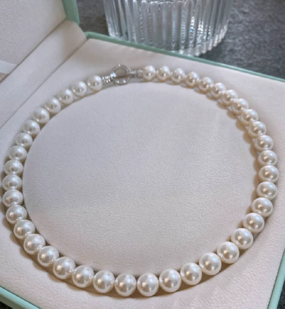 สร้อยคอมุกอะโกย่าธรรมชาติทรงกล - Pearl Trim Chain บทวิจารณ์และราคา