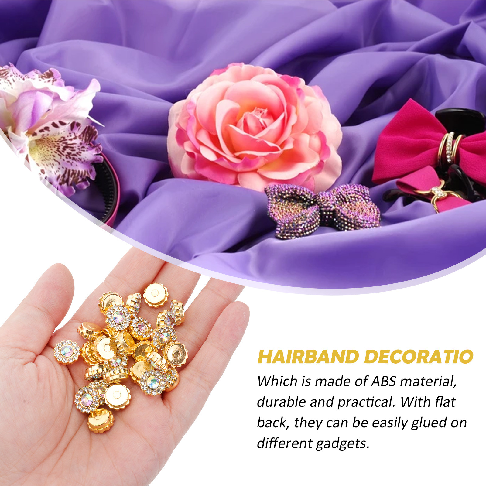 50 ชิ้น แผ่นดอกไม้ไข่มุก แผ่นห - Embellishment Glue Craft บทวิจารณ์และราคา
