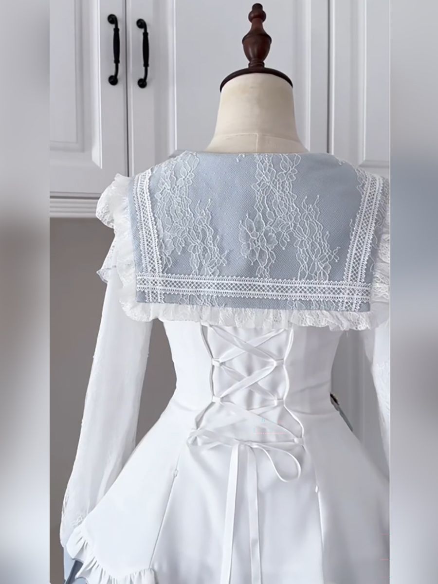 ชุดเดรสวินเทจสไตล์ญี่ปุ่น Swee - Elastic Lace Trim บทวิจารณ์และราคา