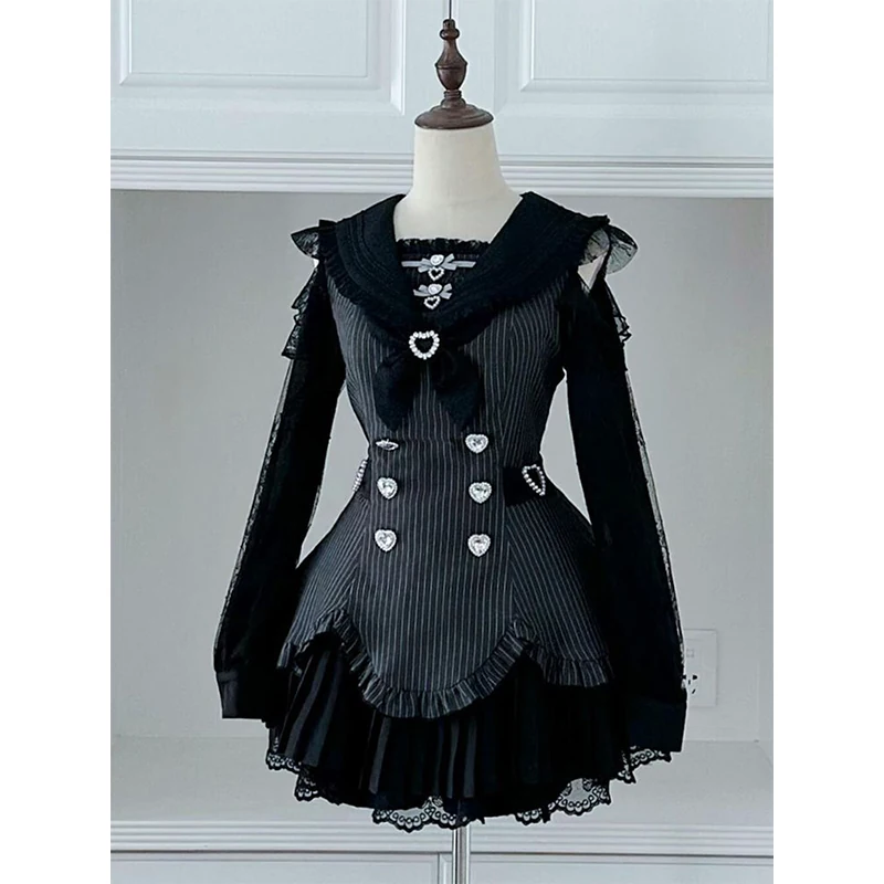ชุดเดรสวินเทจสไตล์ญี่ปุ่น Swee - Elastic Lace Trim บทวิจารณ์และราคา